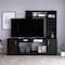 Tuhome Kava Entertainment Center, 6 External Shelves, 2 Door Cabinet, Storage Spaces  TV's up 37in, Black CLW6717 - alternate 7